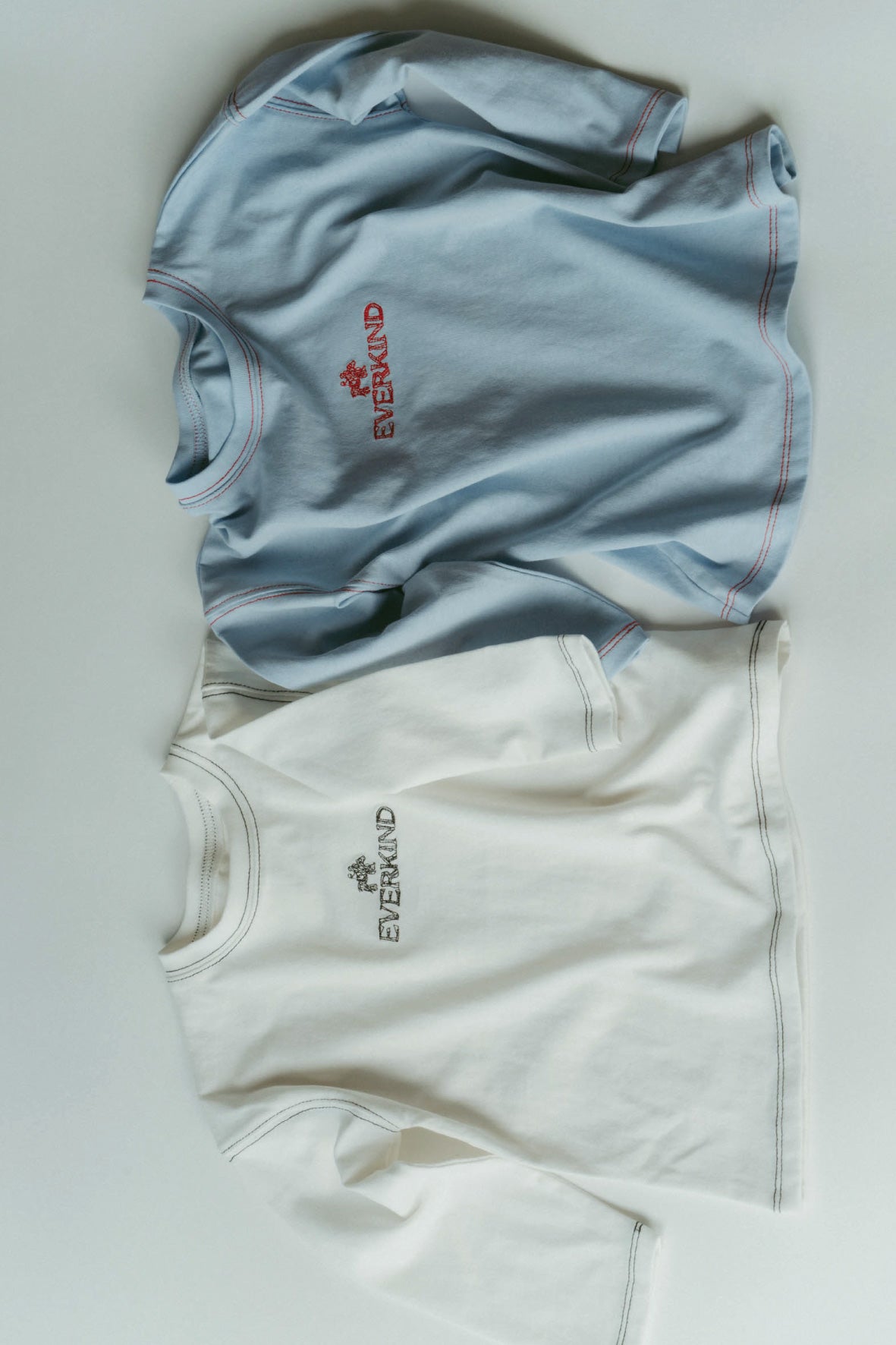 Embroidered Long-sleeve T-shirt(blue)