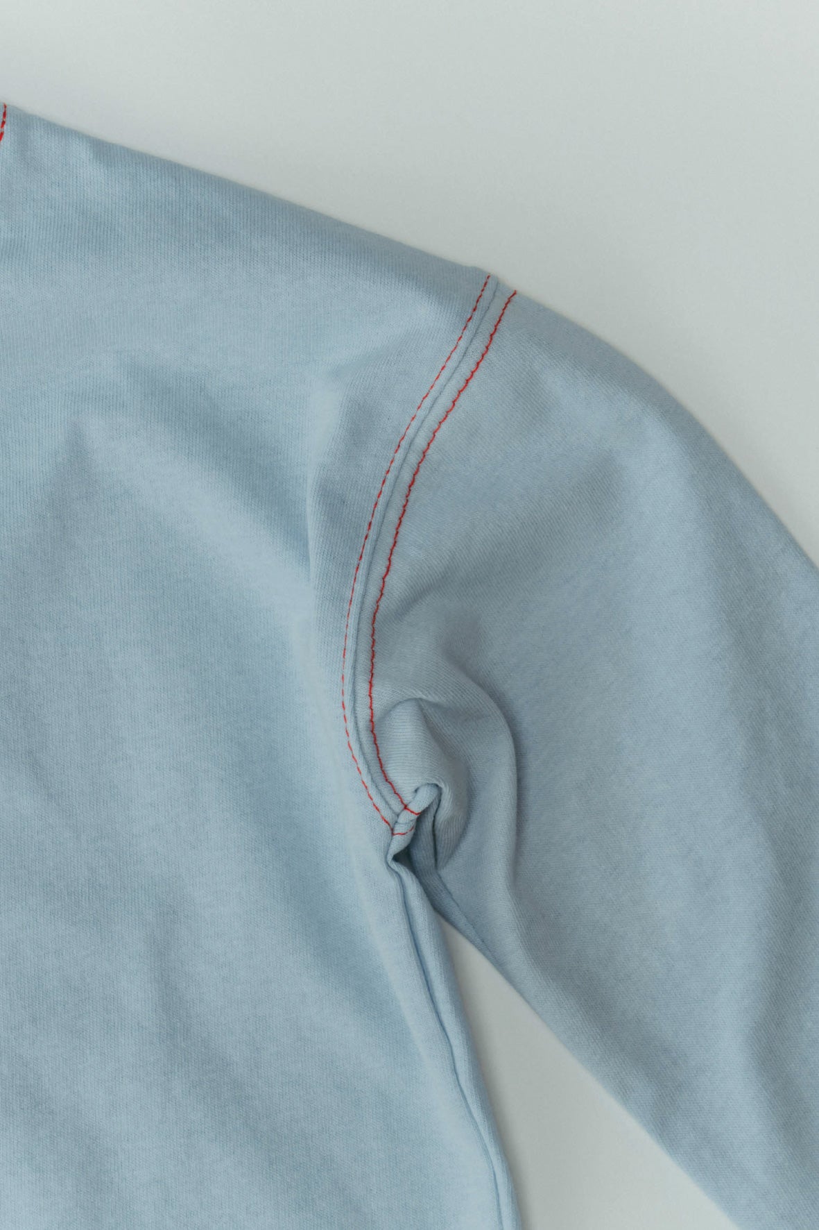 Embroidered Long-sleeve T-shirt(blue)