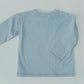 Embroidered Long-sleeve T-shirt(blue)