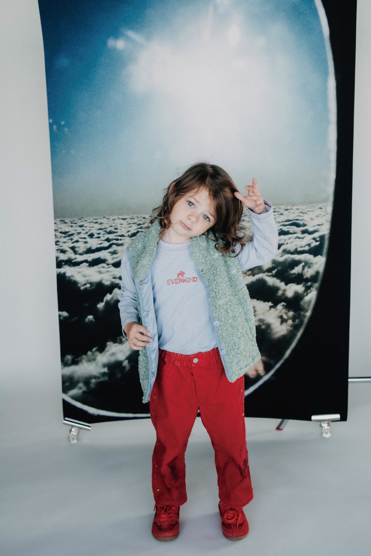 Embellished Corduroy Pants(red)