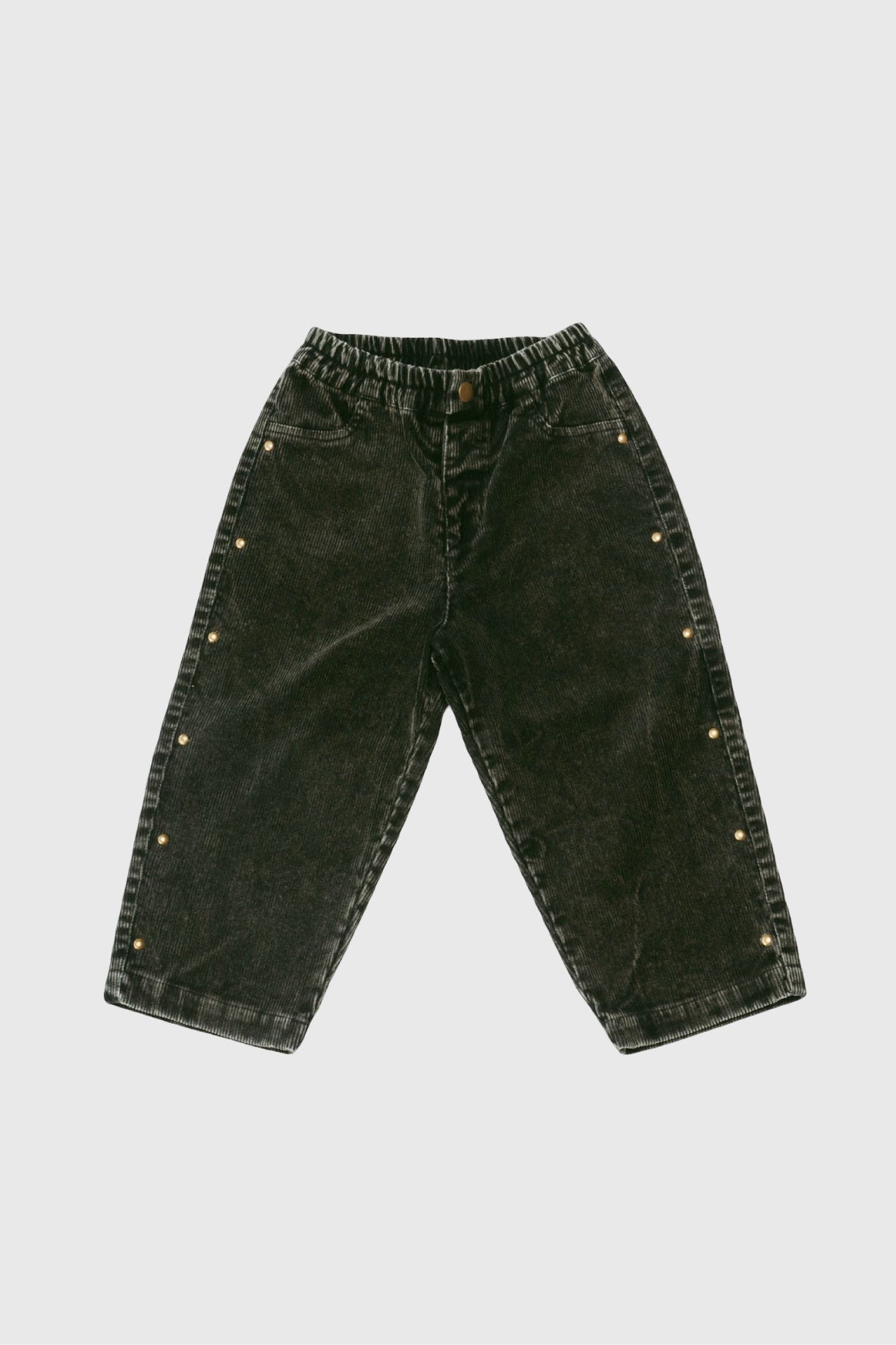 Embellished Corduroy Pants(black)