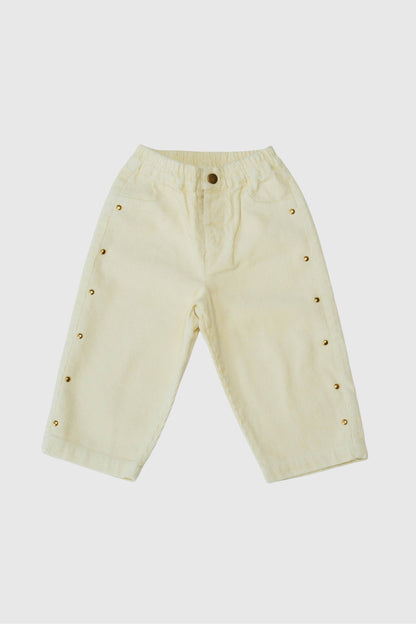 Embellished Corduroy Pants(lime)