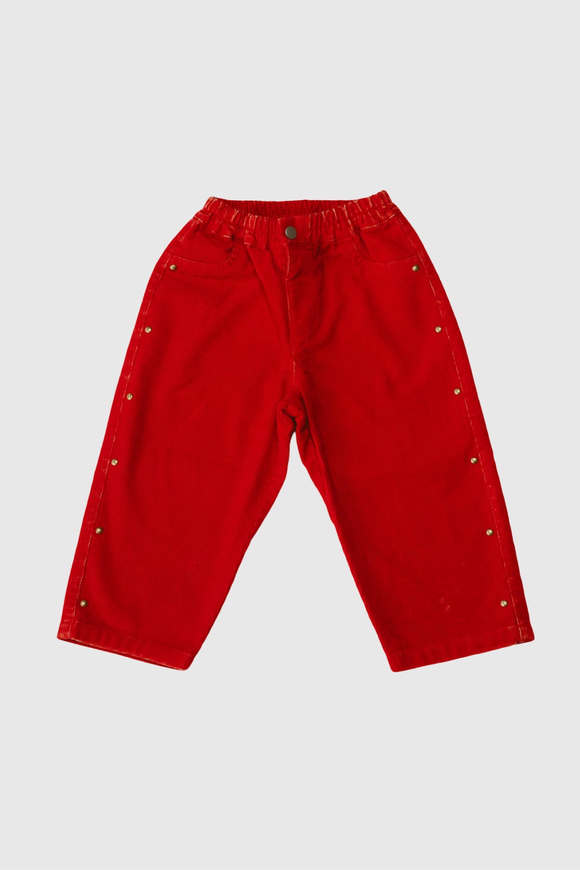 Embellished Corduroy Pants(red)