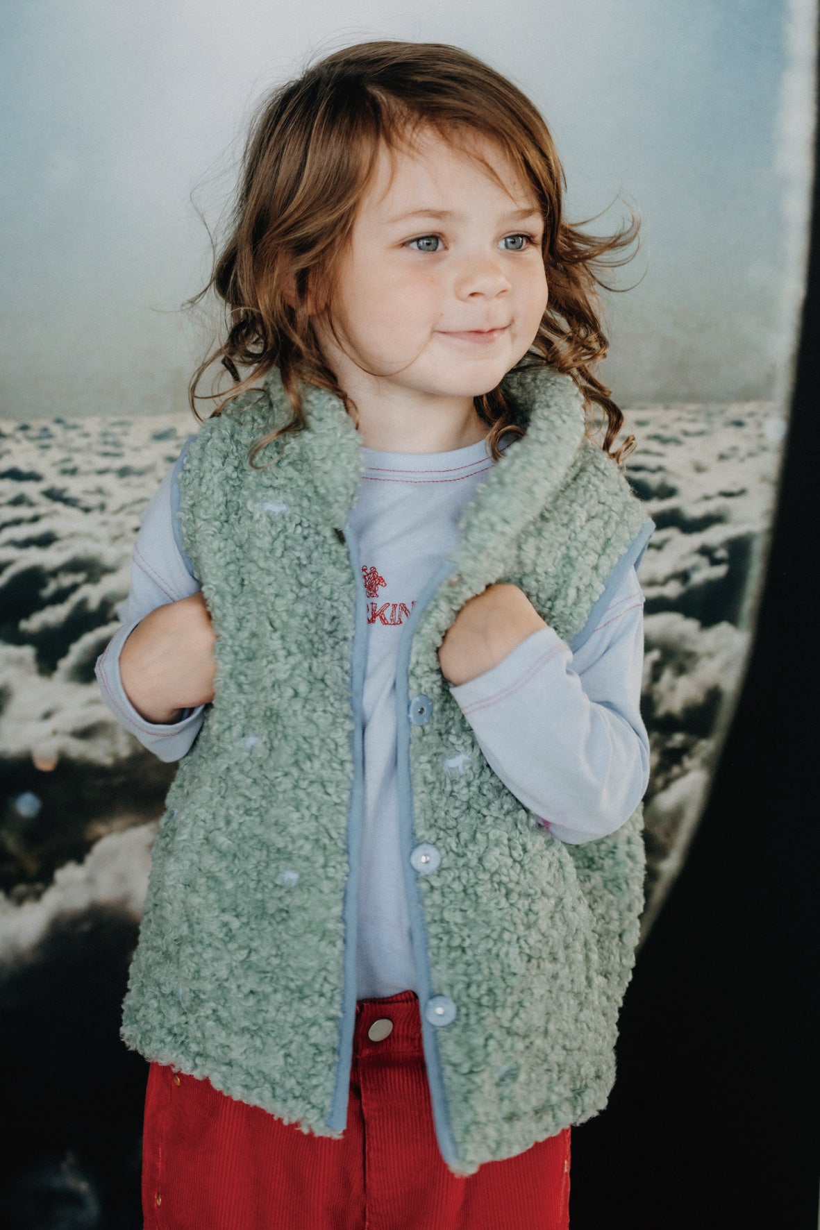 Convertible Boa Fleece Jacket(green)