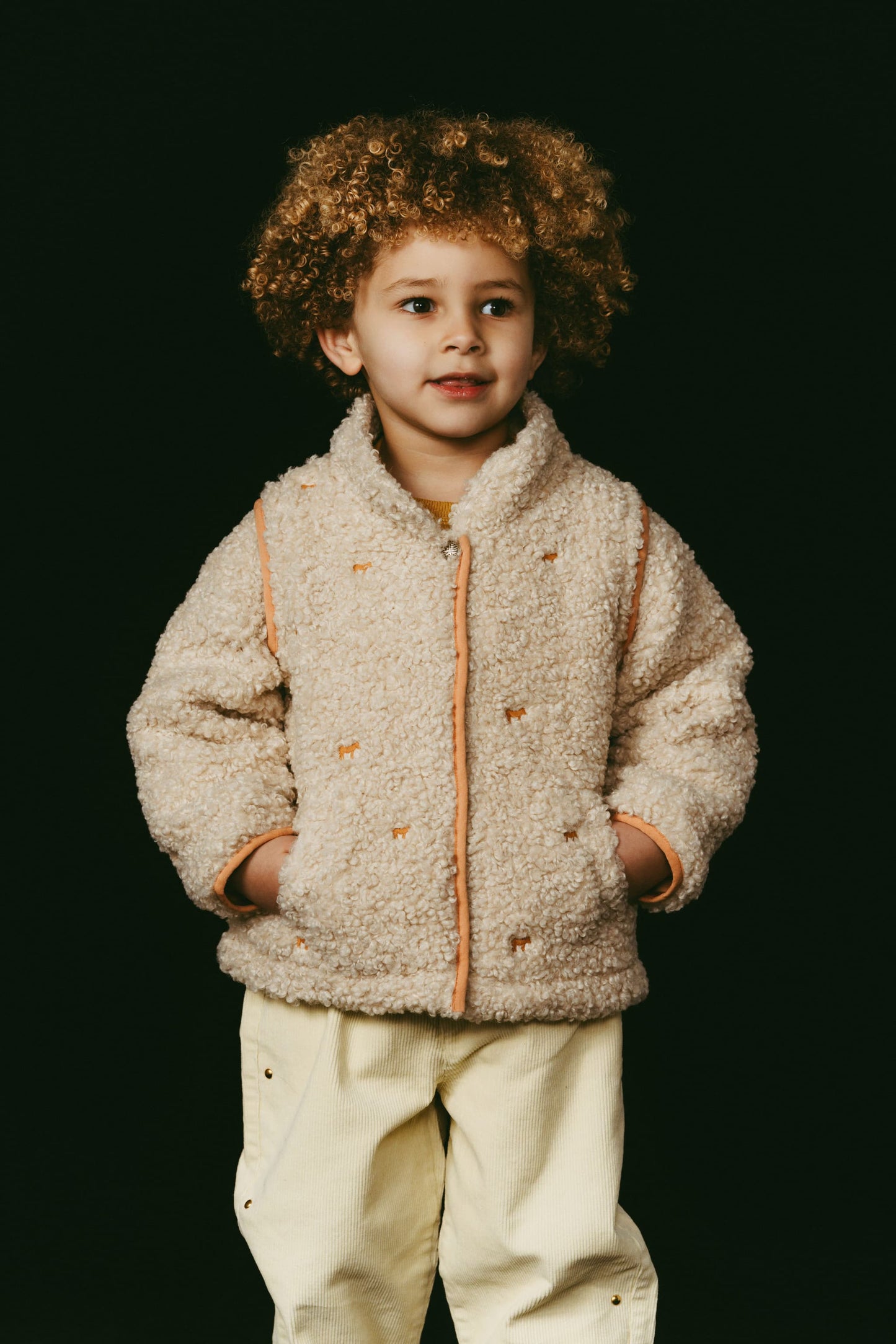 Convertible Boa Fleece Jacket(ivory)