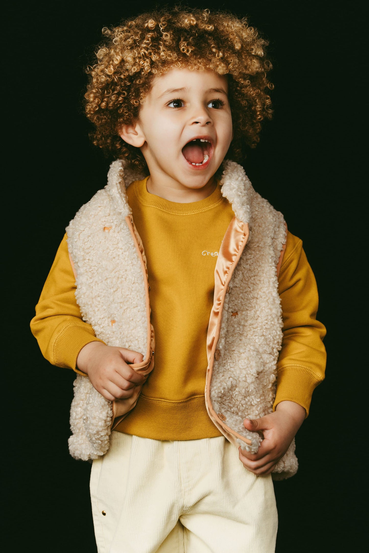 Convertible Boa Fleece Jacket(ivory)