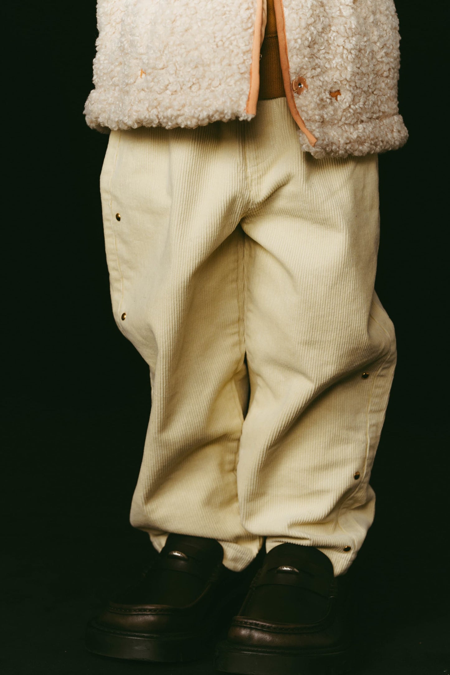 Embellished Corduroy Pants(lime)