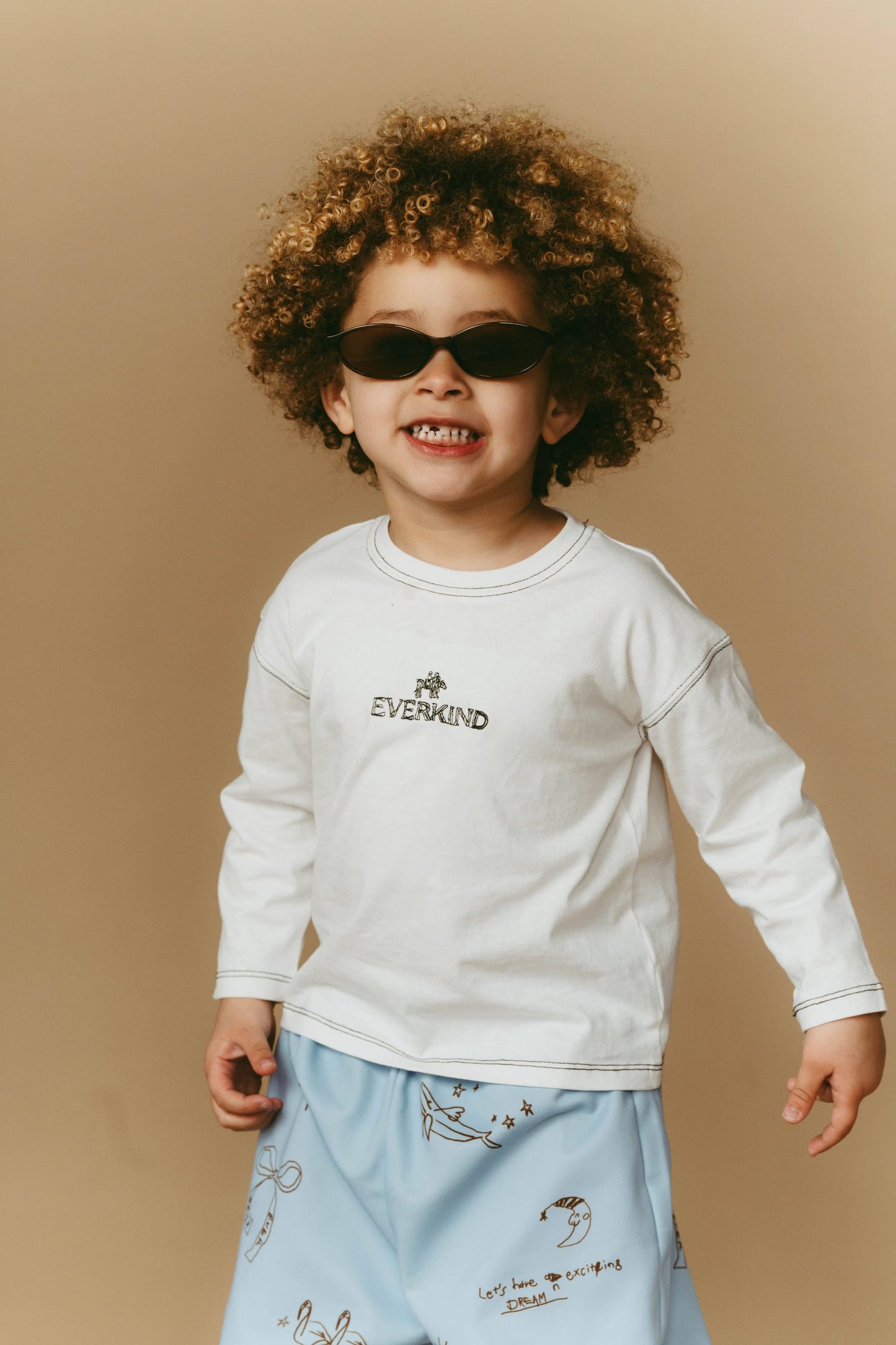 Embroidered Long-sleeve T-shirt(ivory)