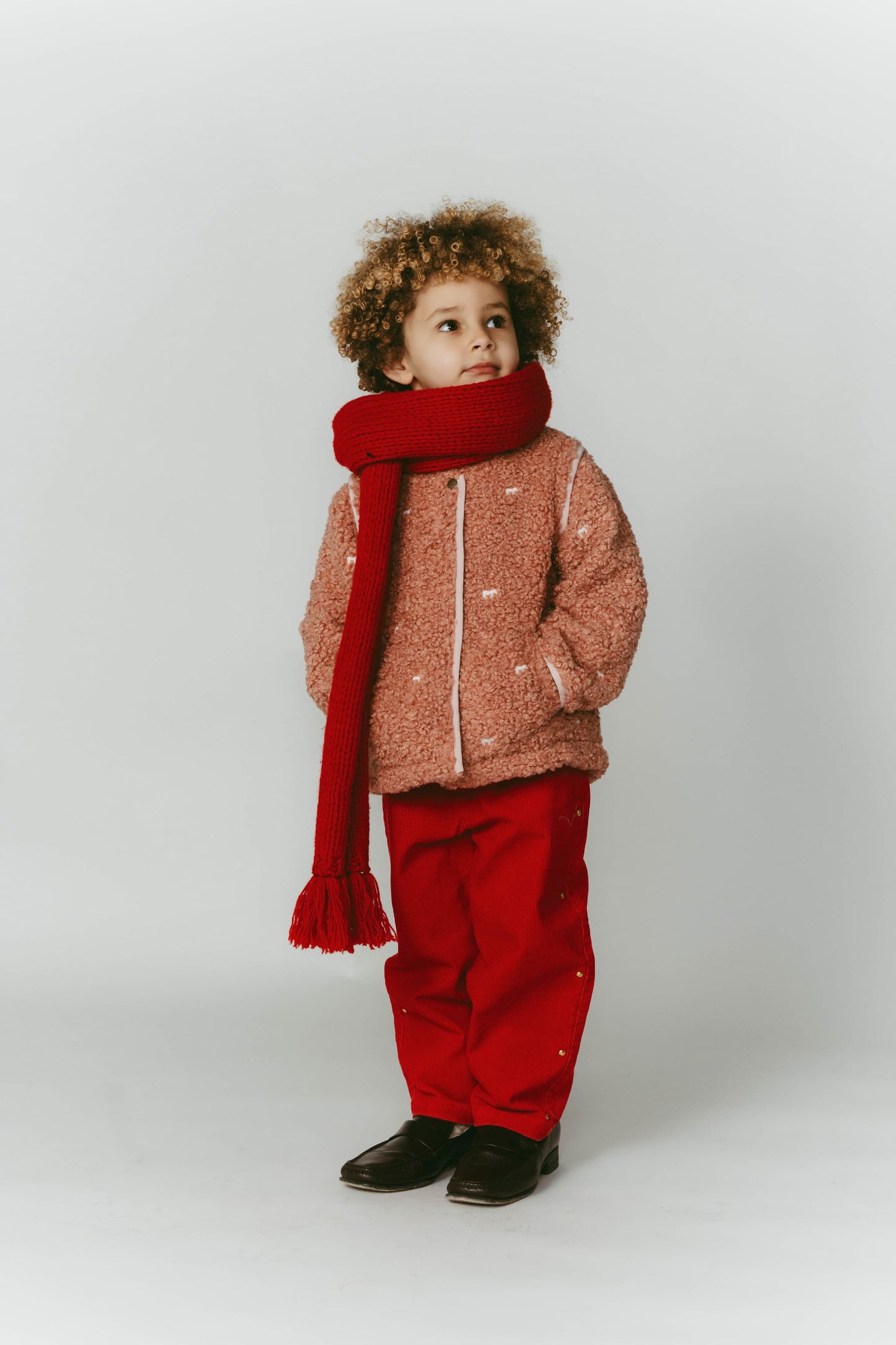 Convertible Boa Fleece Jacket(pink)