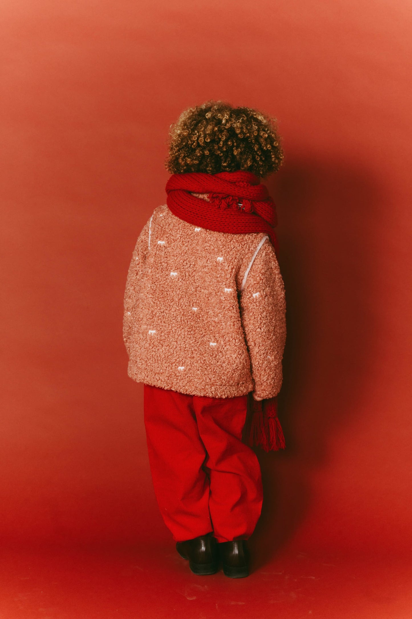 Embellished Corduroy Pants(red)