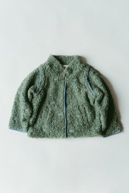 Convertible Boa Fleece Jacket(green)