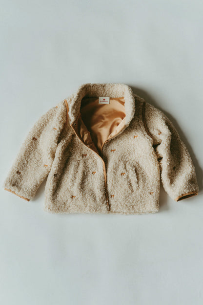 Convertible Boa Fleece Jacket(ivory)