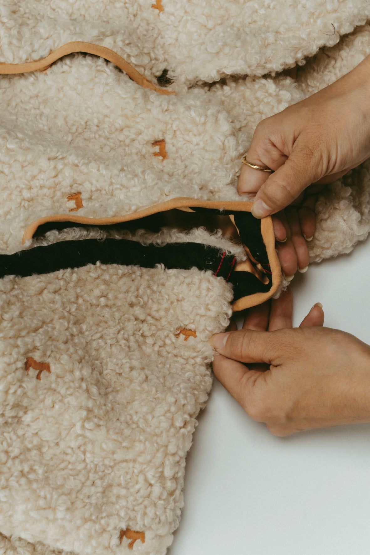 Convertible Boa Fleece Jacket(ivory)