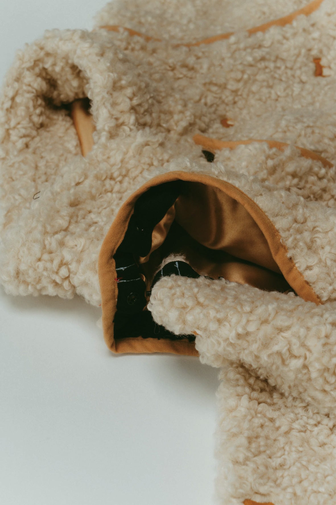 Convertible Boa Fleece Jacket(ivory)