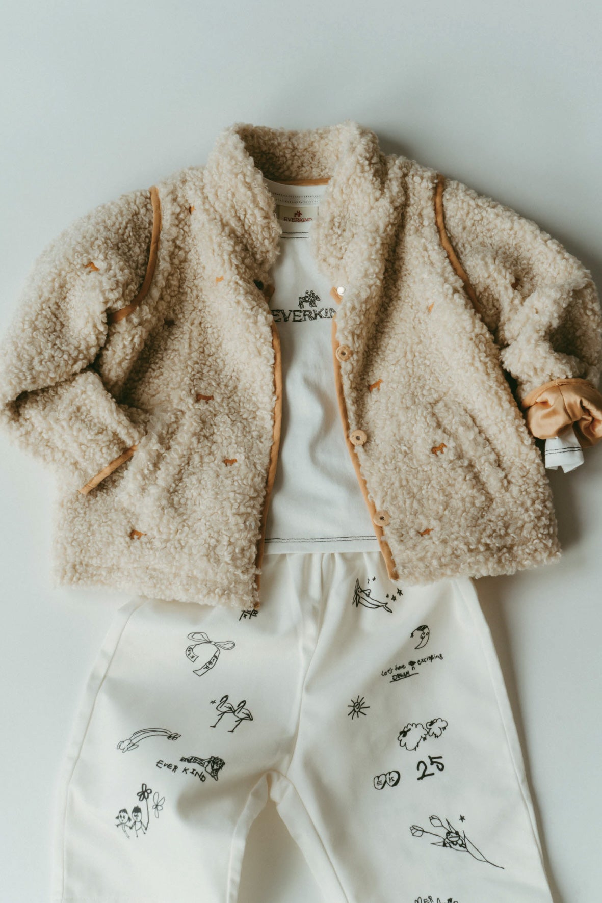 Convertible Boa Fleece Jacket(ivory) | EVERKIND