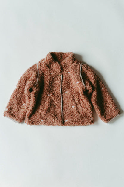 Convertible Boa Fleece Jacket(pink)